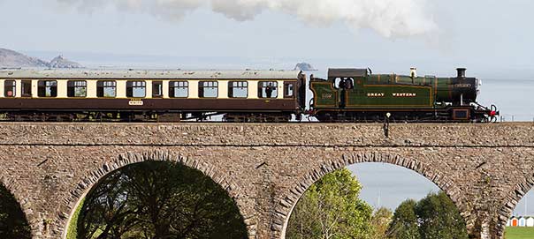 Steam Train on the Round Robin Trip in Devon