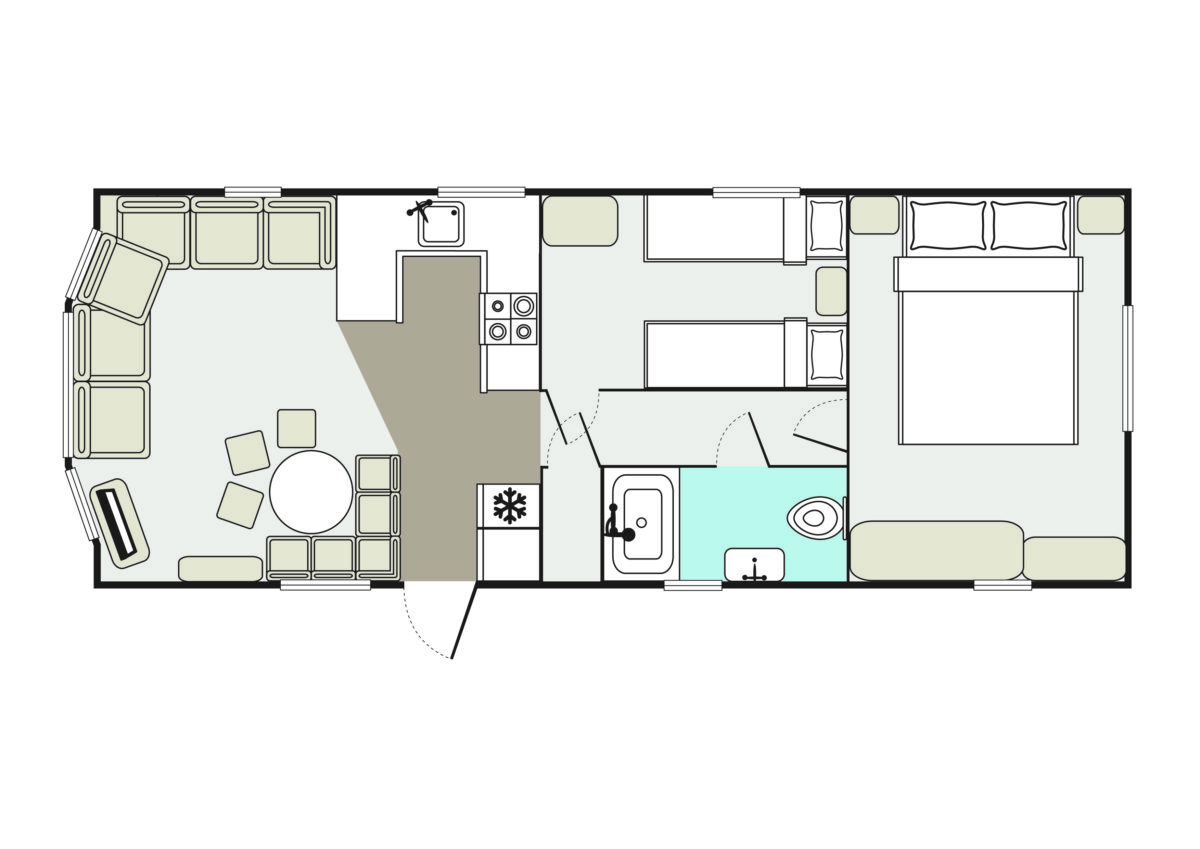 Floorplan for Welcome Family Sunrise Caravan