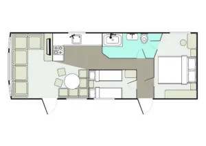 Floorplan for Welcome Family Sunset Caravan