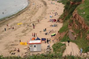 Sandy Bay Beach at Exmouth, Devon