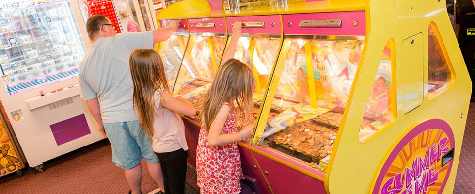 Coin Slider in Games Room at Welcome Family Holiday park