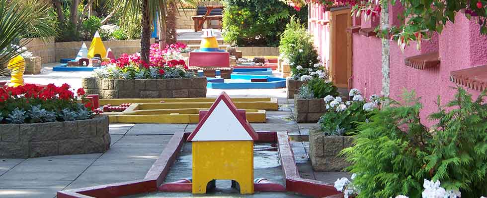 Crazy Golf Course at Welcome Family Holiday Park, Dawlish Warren