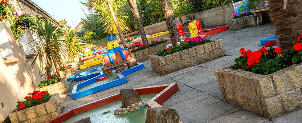 Crazy Golf course at Welcome Family Holiday Park, Dawlish Warren