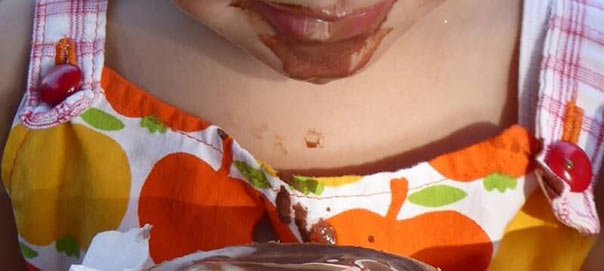 Girl eating ice cream