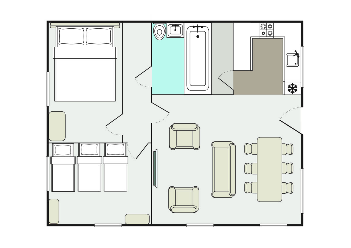 Floorplan for Welcome Family Arriba Apartment