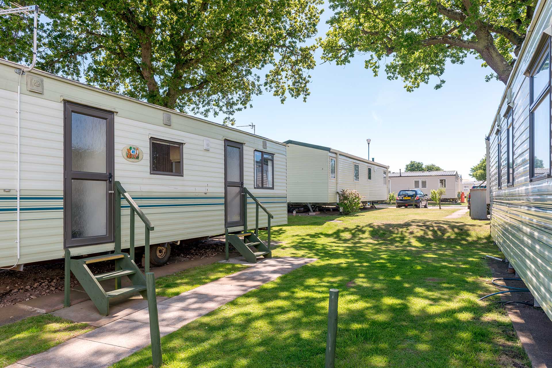 Outside Welcome Classic holiday caravans