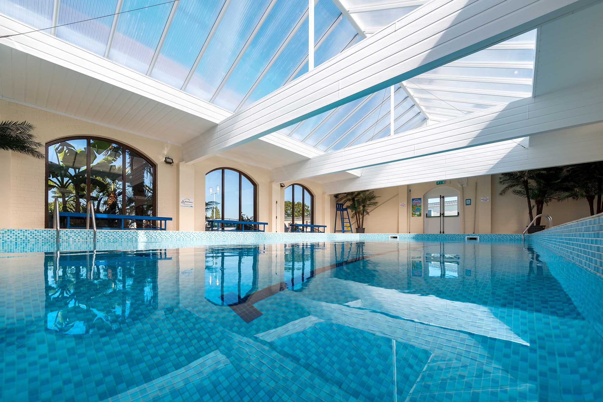 Welcome sports swimming pool with skylight