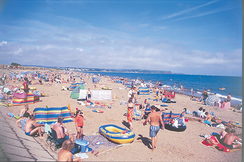 Clean Blue Flag Beach 